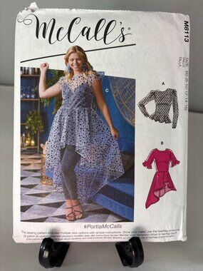 McCalls M8113 Tops Sewing Pattern Size 8-10-12-14-16 Uncut